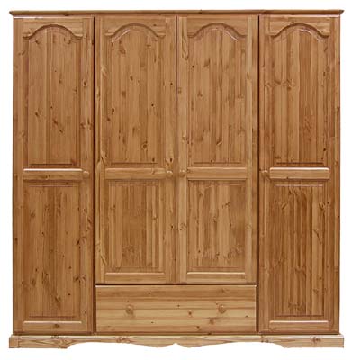 BADGER 1 DRAWER QUAD WARDROBE