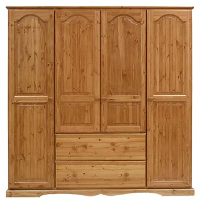 BADGER 2 DRAWER QUAD WARDROBE