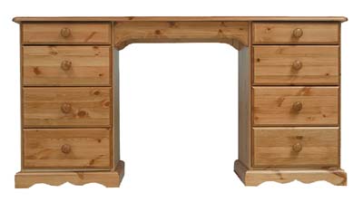 BADGER DBL PED DRESSING TABLE