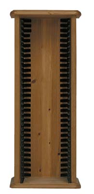 PINE SINGLE DVD RACK.ALL SOLID PINE WITH NO PLYWOOD.THE CARCUS FEATURES A TONGUE AND GROOVED BACK
