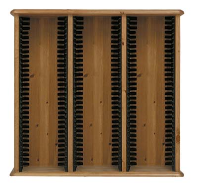 PINE TRIPLE DVD RACK.ALL SOLID PINE WITH NO PLYWOOD.THE CARCUS FEATURES A TONGUE AND GROOVED BACK