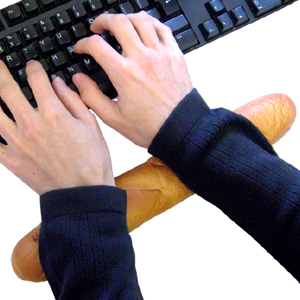 Unbranded Baguette Keyboard Wrist Rest - Doh Doh Baguette