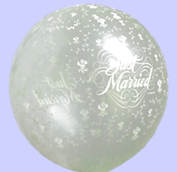 Balloon - Diamond clear - Just Married all-round