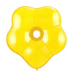 Balloon - Geo Blossom - 16inch latex - Yellow