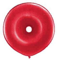Balloon - Geo Donut - 16inch latex - Red