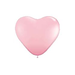 Balloon - Geo Heart - 17inch latex - Pink