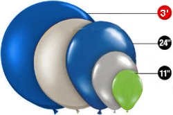 Balloon - Giant 36 inch / 3 feet latex - Blue