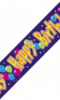 Banner - Happy Birthday Balloons