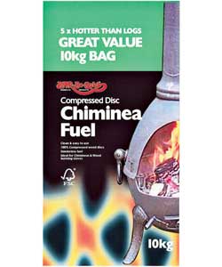 Size (H)64, (W)16, (D) 29cm.Smokeless fuel, FSC, ideal to use in chimineas and firepits to create wa