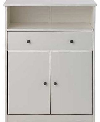 Perfect for decluttering your bathroom. the Barcelona 2 Door Bathroom Cabinet is a great place to store all your bathroom essentials. This modern white bathroom cabinet comes with 1 drawer and 1 large cupboard with 2 doors. Material: pine. Freestandi