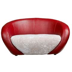 The Eton Dog Bed, in either vibrant red or elegant black , combines great styling for your home and 