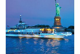 Enjoy a sumptuous dinner cruise on New Yorks only all-glass dining ship; enjoy gourmet cuisine, fine wines, live Jazz and stunning views of the Manhattan skyline in all its night time glory. **EXCLUSIVE OFFER: Book Today and get a free glass of Cham