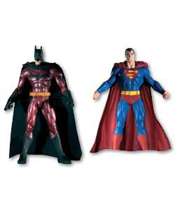 Batman and Superman 15cm Twin Pack