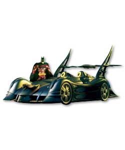 The dynamic duo scour the streets of Gotham City in this tremendous Batmobile