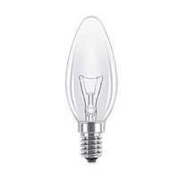 Unbranded BE00030 - 25 Watt Clear SES Candle Bulb