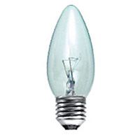 Unbranded BE00035 - 25 Watt Clear ES Candle Bulb