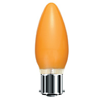 Unbranded BE00310 - 25 Watt Amber BC Candle Bulb