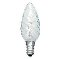 Unbranded BE00540 - 40 Watt Clear Twisted SES Candle Bulb