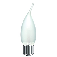 Unbranded BE00796 - 25 Watt Satin Bent Tip BC Candle Bulb