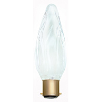 Unbranded BE01410 - 40 Watt Frosted Flambeau BC Candle Bulb