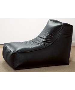 Unbranded Beanbag Effect Chair And Black Footstool