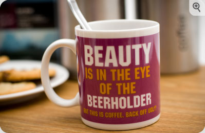 Beauty and Beer Mug A fantastic gift to brighten up any day, our brilliant Beauty and Beer Mug featu