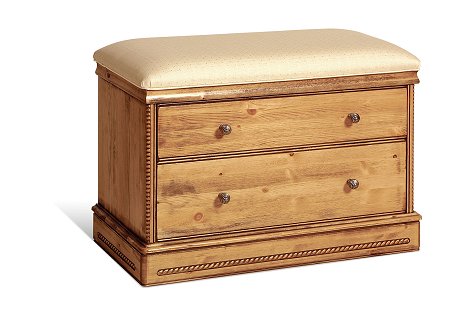 Bed End Chest with Upholstered Top - Chateau
