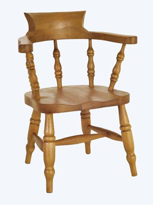 Beech Childs low captains chair with seat width of 1230.5cm