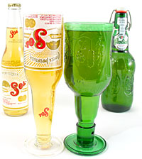 Unbranded Beer Bottle Goblets (Grolsch Tumblers )