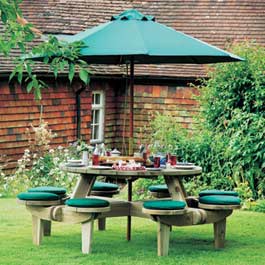 Picnic Tables Benches with Free Delivery from Rawgarden. Alexander Rose Belfry Picnic Table Set in P