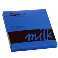 A delicious, full-flavoured continental milk chocolate block. Made with 29 cocoa Belgian chocolate t