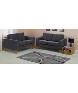 Unbranded Belvedere Regular and Free Regular Sofa -Pebble