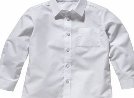 Unbranded Boys White Pack of 2 School Long Sleeve Shirts