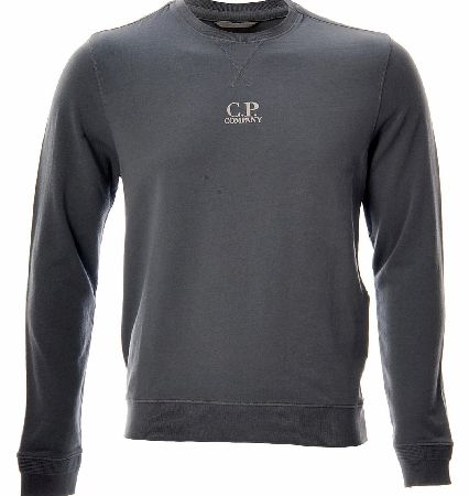 C.P.Company Felpa Chiusa Sweatshirt features a simple round ribbed crew neck with cuffed sleeves and a hem the front features a CP Company logo in non-iron print and the back neck features a simple stitched tab box. Colour: Pale Blue Fabric: 100% Cot