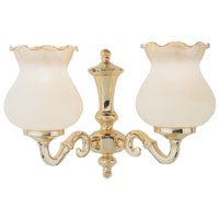 Height: 120mm Width: 308mm Depth: 210mm, Requires max 2 x 60w BC Candle bulbs, Solid Brass with