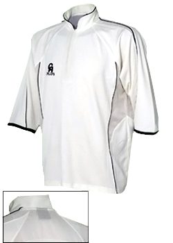 Unbranded CA Micro Mesh PLUS Cricket Shirt - White/Blue