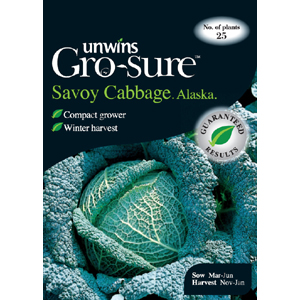 Unbranded Cabbage (Savoy) Alaska Vegetable Seeds