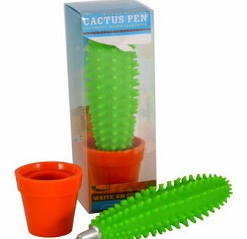 Cactus Shaped PenThis novelty Cactus in a Pot pen will make a lovely little gift or stocking filler.Its a great way to brighten up your desk, whether used at home or in the office. The best part, this cactus doesnt need watering.It might be a novelty
