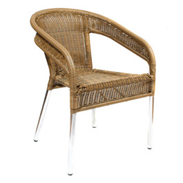 This elegant eastern styled alumnium frame with outdoor synthetic rattan is a wonderful addition to 