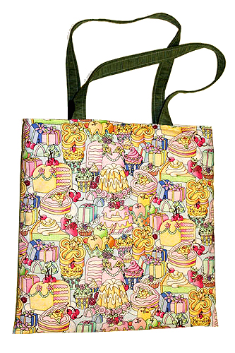 Unbranded Cakes and Jelly Print Tote Bag