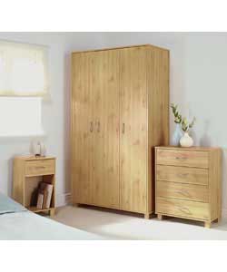 Calais 3-Piece Bedroom Package with 3-Door Robe Pine