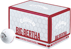 The Callaway Golf Big Bertha RED golf balls featu