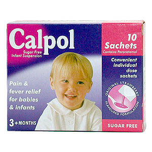Calpol Sugar-Free Infant Suspension Sachets - Size: 10X5ml