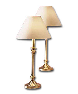 Candle Brass Table Lamp
