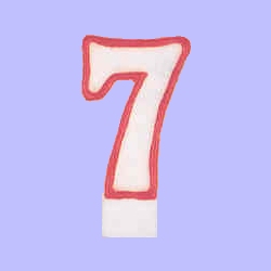 Candle - Numeral 7