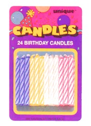 Candles - Assorted spiral