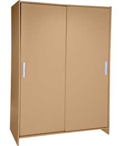 Unbranded Capella Sliding 2 Door Wardrobe - Pine Effect