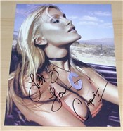 CAPRICE HAND SIGNED 10.5 x 8 INCH PHOTO