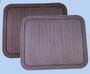 Grey 80x90cm rubber boot mat
