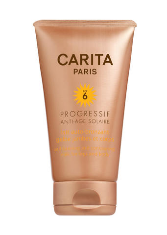 The Self-tanning and contouring care for legs and body SPF6 instantly illuminates the skin with